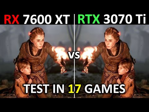 RX 7600 XT 16GB vs RTX 3070 Ti 8GB | Test in 17 Games at 1440p | 2024