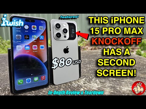 I bought an $80 iPhone 15 Pro Max Knockoff that claims to have a SECOND SCREEN!