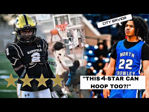 Top 5 PG vs 4 Star Wide Receiver! (Can Football Players Really Hoop?)