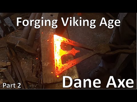 Forging cross battle axe (Dane axe), Part 2