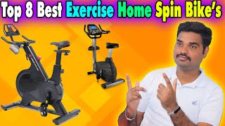 ✅Top 8 Best Latest Exercise Spin Bike In India 2024 With Price|Fitness Spin Bike Review & Comparison