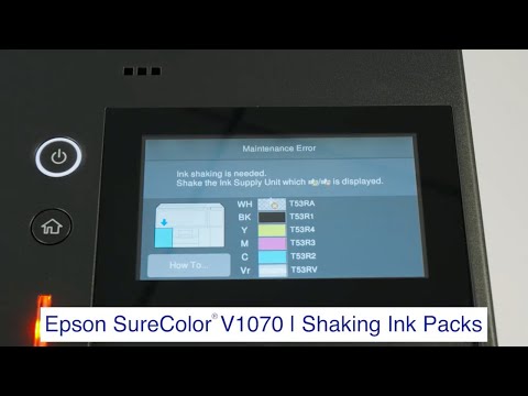 SureColor V1070 | How to Shake Ink Packs