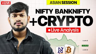 Live Analysis | Asian Session - Nifty , Forex and  Crypto | 16 Jan-#livetrading #btc #xauusd #forex