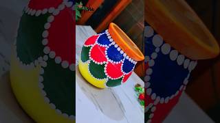 Pot Painting मटकी डिजाइन #shorts #shortsvideo #nehaexoticarts