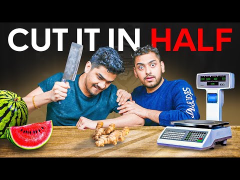 CUT THE FOOD IN HALF CHALLENGE FT. S8UL