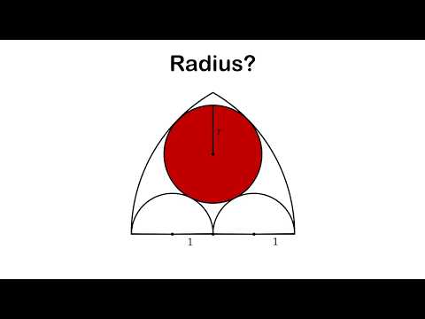 What is the radius? Gothic window puzzle