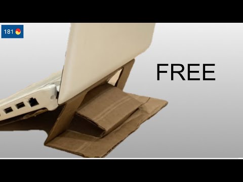 Free LAPTOP kickstand DIY (super easy)