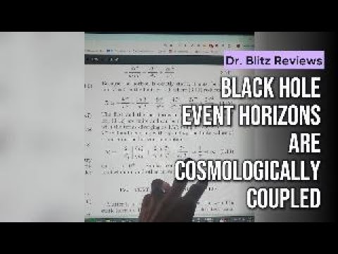 Dr. Blitz's Peer Review #3 - Black hole event horizons are cosmologically coupled