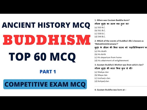 Best MCQ Buddhism / Competitive MCQs / Ancient History / Gk questions #ncert