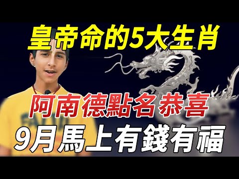 「皇帝命」的5大生肖！阿南德點名恭喜！ 9月馬上有錢有福！菩薩看了都羡慕！#佛教 #運勢 #風水 #生肖