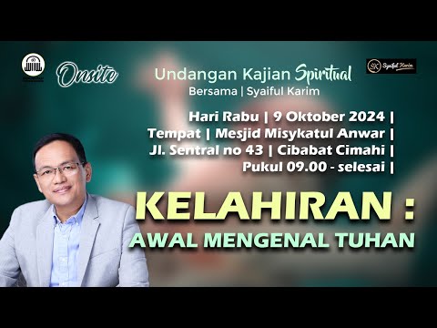 INFO / UNDANGAN KAJIAN RABU  | 9 OKTOBER 2024 | BSI | SYAIFUL KARIM