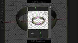 Create 3D Ring In Photoshop #shorts #adobe #shortvideo #viral #photoshop2022 #video #photoshop