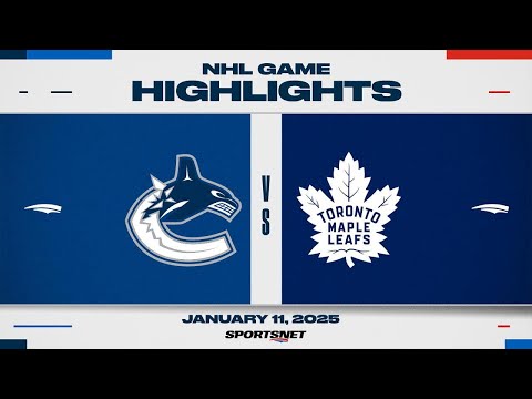 NHL Highlights | Maple Leafs vs. Canucks - January 11, 2025