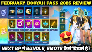 NEXT FEBRUARY MONTH BOOYAH PASS 2025 FREE FIRE NEW ELITE PASS SEASON 26 FULL REVIEW BUNDLE FF EMOTE