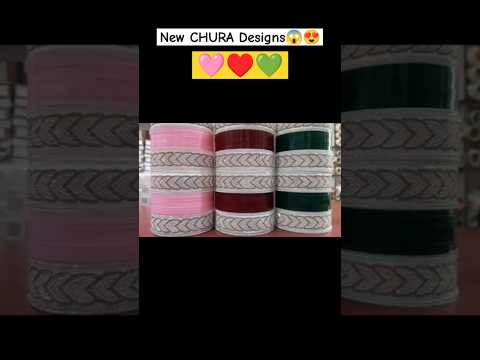 New CHURA💚♥️🩷 Designs😱😍 #bangles #bangleset #chura #churidar #hindisong #shorts