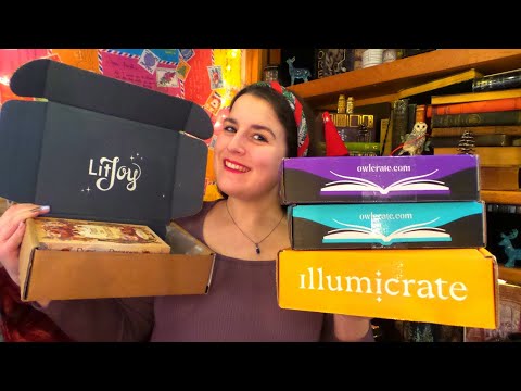 Illumicrate, Owlcrate & Litjoy unboxing + COUPONS Vlogmas Days 5,6, & 7