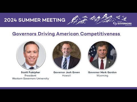 Introduction to Task Force Session on Driving American Competitiveness