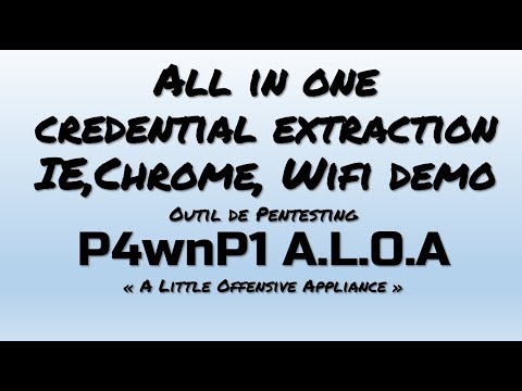 P4wnP1 Payload Extract credentials IE, Chrome and WIFI