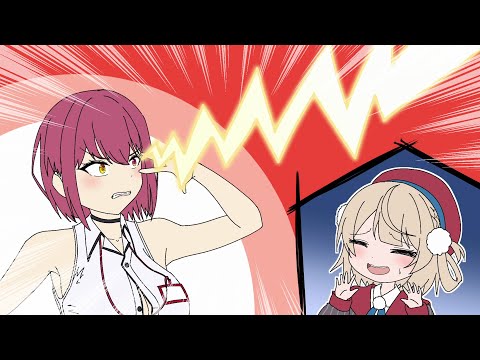 Houshou Marine will do whatever she wants to live stream Shigure Ui.【Animated Hololive/Eng sub】