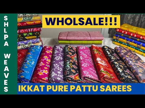 Latest pochampally ikkat Patola and Navarathna pure pattu sarees||Ikkat sarees with price||wholsale