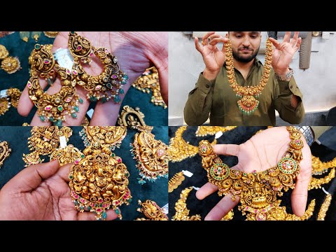 chickpet pure antique gold & kundan jewellery collection| high weight jewellery at wholesale prices