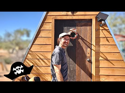 I Installed a Ship’s Port Hole Window on my Desert Cabin (Off Grid Living 11) ASMR