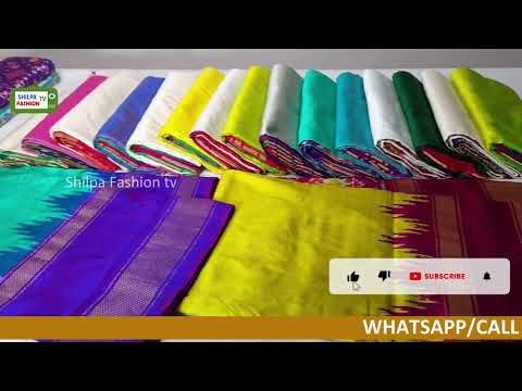 Plain ikkat pure silk sarees order online | #ikkatsarees #shilpafashiontv #pochampallysarees #pattu