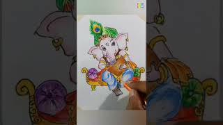 Lord Ganesh Drawing #ganeshchaturthi#shorts #lordganesha #ganesh #colormagic #shortvideo