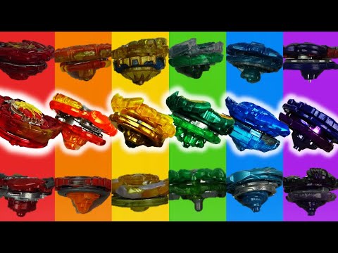 I created a RANDOM RAINBOW beyblade team...