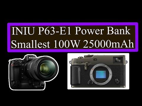 INIU P63 e1 | Power Bank 25000mAh 100w Review Camera Drone Battery Emergency Unboxing Class 437