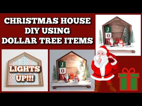 Create A Spectacular Christmas House Display With Dollar Tree Items!