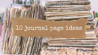 10 junk journal page ideas: Collage, tip-ins & ephemera