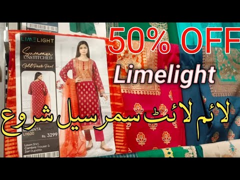 limelight summer collection 2024 upto 50% off || limelight summer sale today