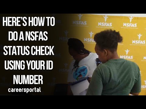 How To Do A NSFAS Status Check Using ID Number | Careers Portal