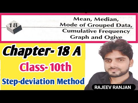 Step deviation method class 10th//Class-10th chapter 18A theory #stepdeviationmethodclass10th