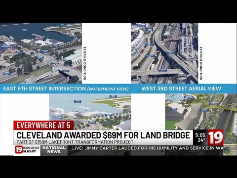 Cleveland awarded $69M in federal funding for land bridge project