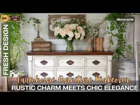 French Country Farmhouse Furniture Makeover: Rustic Charm Meets Chic Elegance