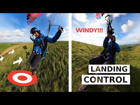 Tips & Tricks For PARAGLIDING CONTROL When Landing In STRONGER WIND