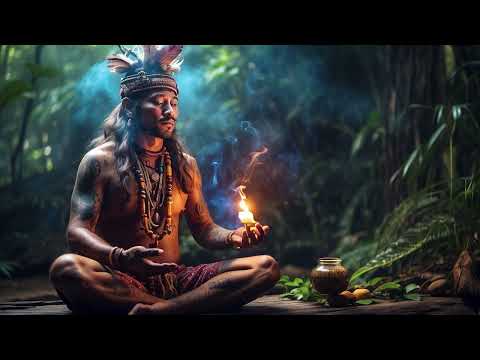 Ayahuasca Experience Trip with Psychoactive Frequency Music 🧘🏻 Shaman Meditation / Spirit Guide 2099