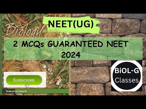 |TWO QUESTIONS GUARANTEED| |NEET2024| NCERT BIOLOGY #neetexam #neetbiology @Shubhbiologybuddy