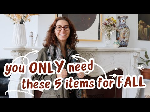 The only 5 items you actually need for a timeless fall wardrobe | curated wardrobe on a budget