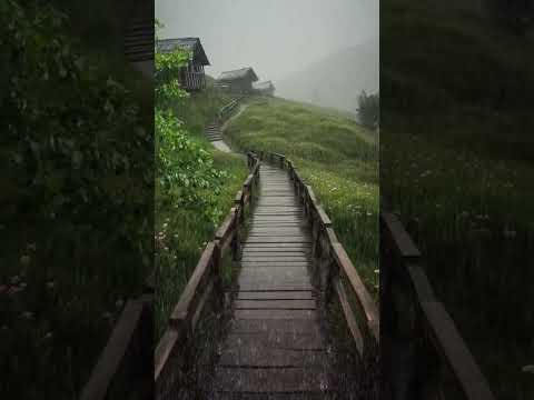 沉浸自然雨声：雨声助眠冥想安眠中的助眠之旅，快速入眠，深度睡眠，治愈失眠烦恼与焦虑#ASMR#shorts #shortsvideo #sleepmusic #sleep #rainsounds