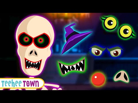 Spooky Scary Skeletons Missing Face Song + More Kids Songs And Nursery Rhymes | Teehee Town