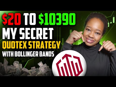 BOLLINGER BANDS INDICATOR STRATEGY QUOTEX $20 - $10390 | My secret Quotex strategy