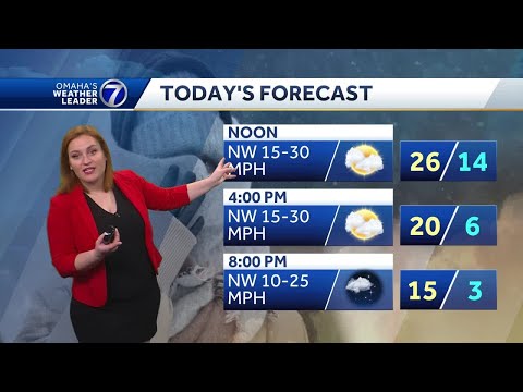 Cold and blustery Sunday morning forecast