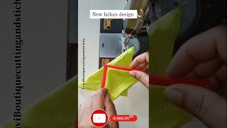 Simple and beautiful Latkan making trick | #shorts #latkanbananekatarika #ytshorts  #sewingtricks