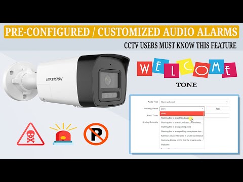 Exploring Pre-Configured Customizable Alarm Tones on the Hikvision DS-2CD1043G2-LIUF/SL Camera