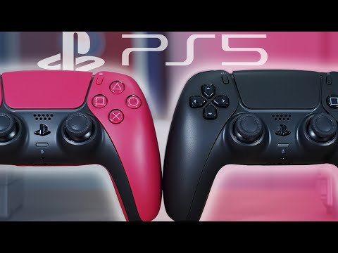 Unboxing the NEW PS5 Dual Sense Controllers in COSMIC RED & MIDNIGHT BLACK