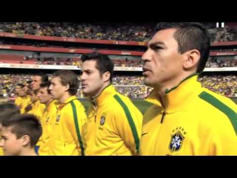 Brazil Vs. Scotland : Sabrina Malheiros Sings The Brazilian National Anthem