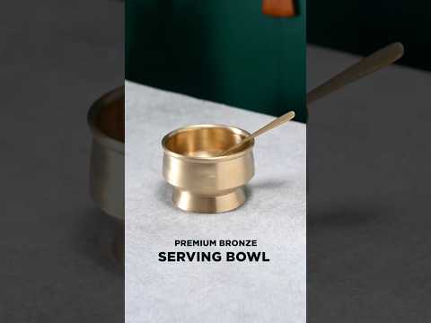 Premium Bronze Dessert Serving Bowl - Perfect for Ice Cream & Puddings!